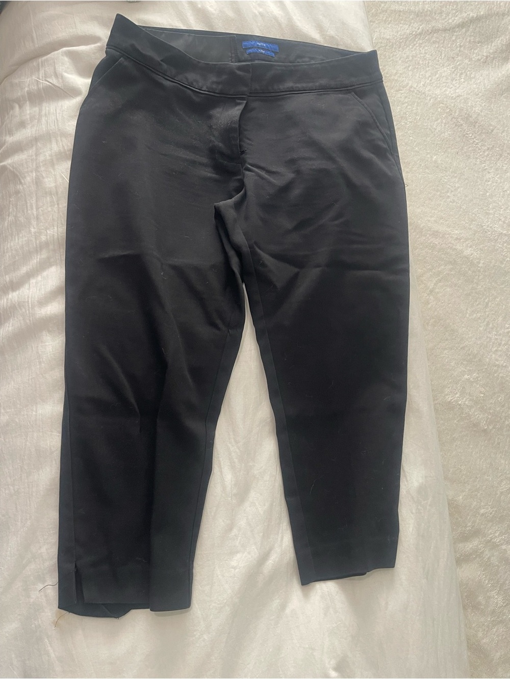 Apt. 9 Black Cropped Slim Dress Pants
